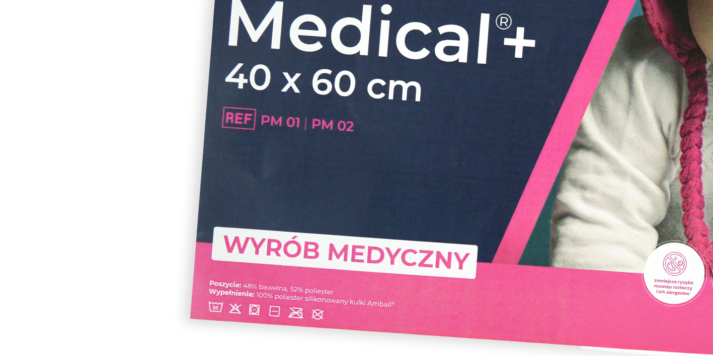 Poduszka 40x60 medicare płaska